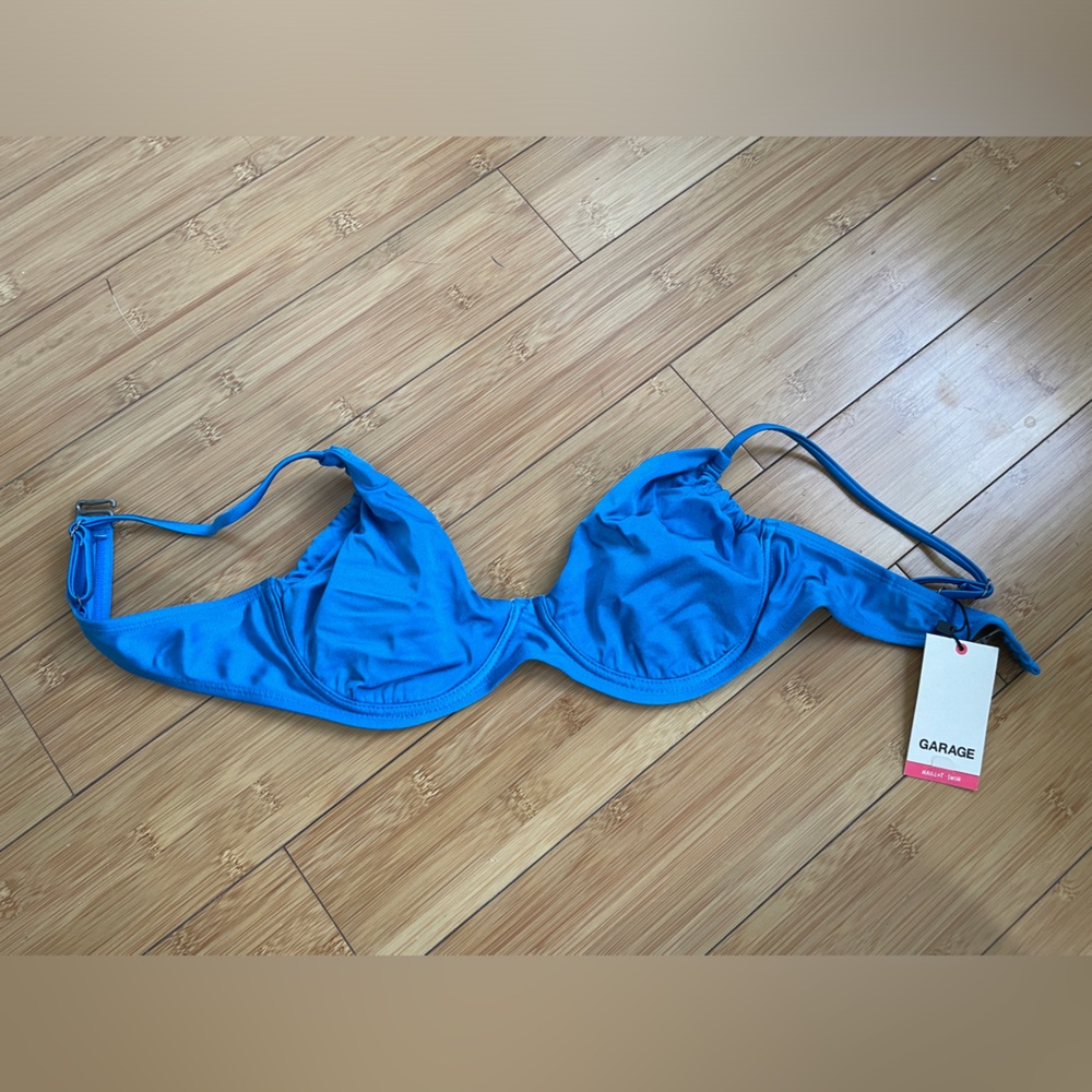 Garage Blue Bikini Top